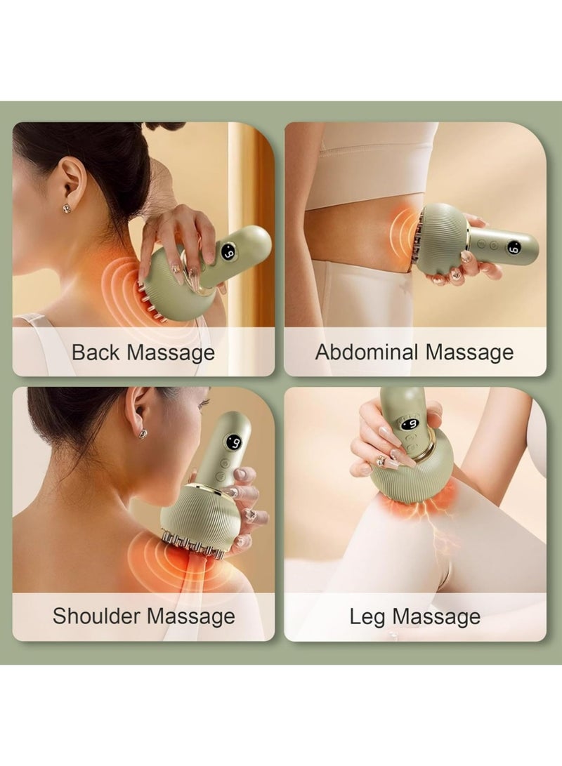 PULUZ Lymphatic Drainage Massager & Anti Cellulite Massage Tool, Helps Reduce Stretch Marks & Cellulite, for Legs, Arms & Belly, Body Sculpting Machine with Microcurrent, Light, Heat & Vibration - Image 3