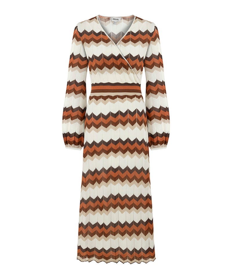 Ipekyol Color-Block Knit Wrap Dress - Image 5