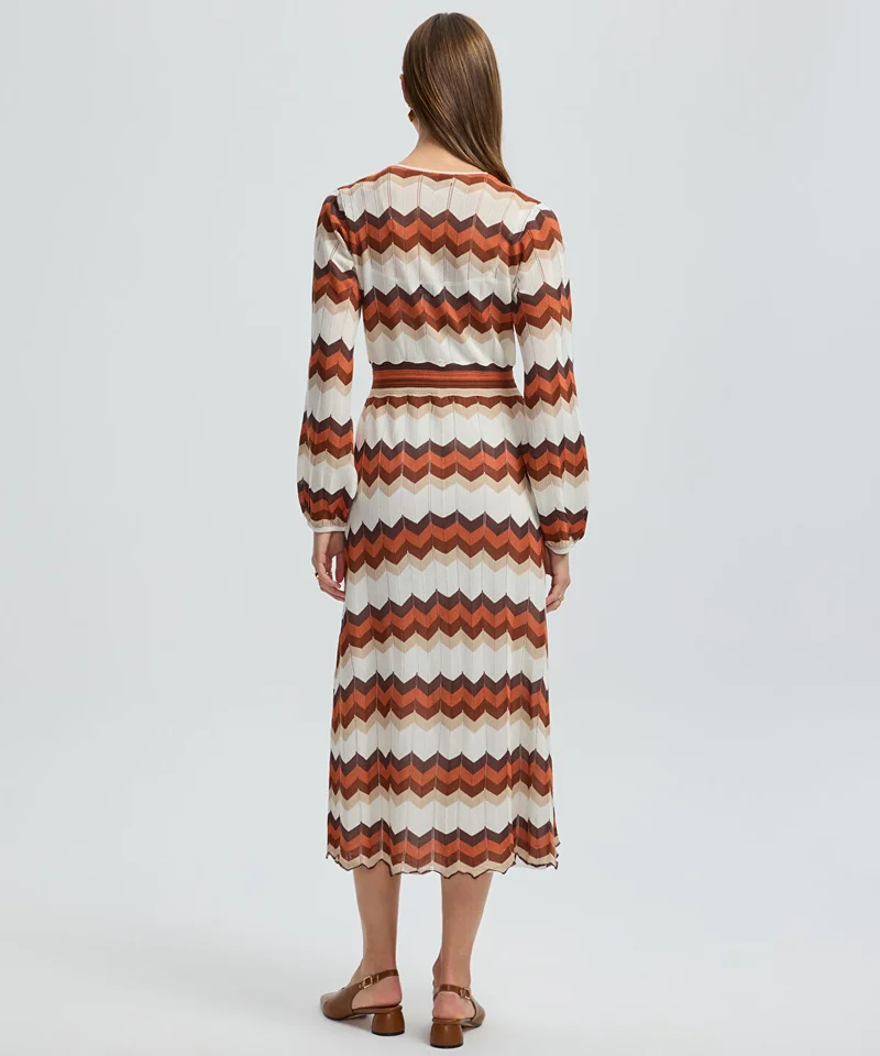 Ipekyol  Color-Block Knit Wrap Dress for Women | Best Price UAE