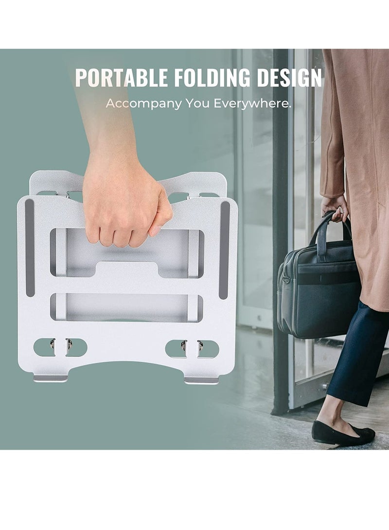 ELTRAZONE Laptop Stand，Foldable Height Lift Laptop Stand,Heat Dissipation,Ergonomic Design,Compatible with MacBook Air/Pro Dell HP XPS Lenovo Chromebook Ipad All Laptops 10-17'' - Image 5