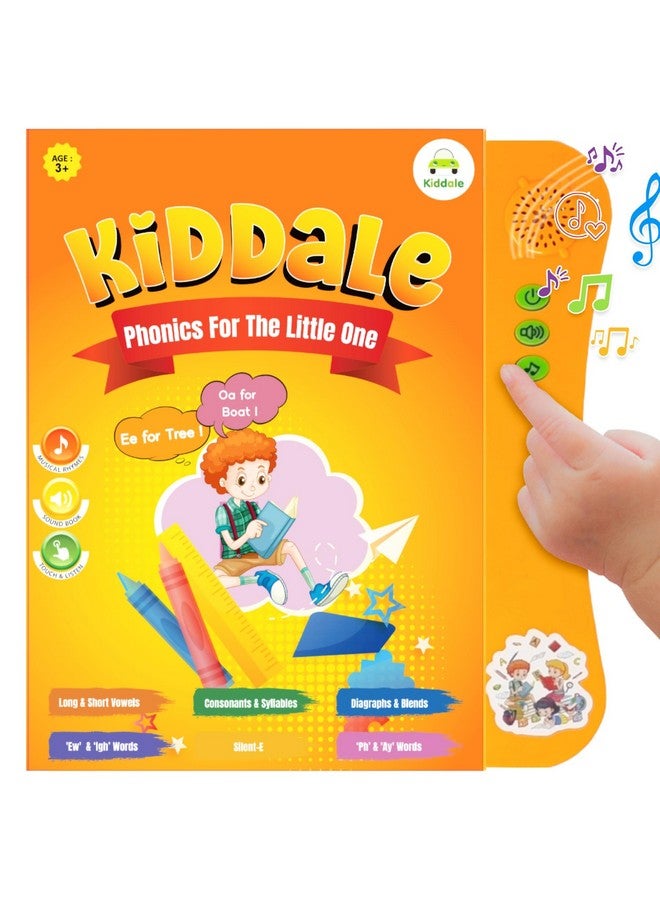 كيدال كتاب كيديل الإلكتروني لتعلم الصوتيات الإنجليزية | كتاب تفاعلي موسيقي إلكتروني بأصوات سحرية | هدية للأطفال من سن ٣ و٤ و٥ سنوات | كتاب أنشطة تعليم إلكتروني ذكي، ناطق، متحدث، مع قصص صوتية - Image 1