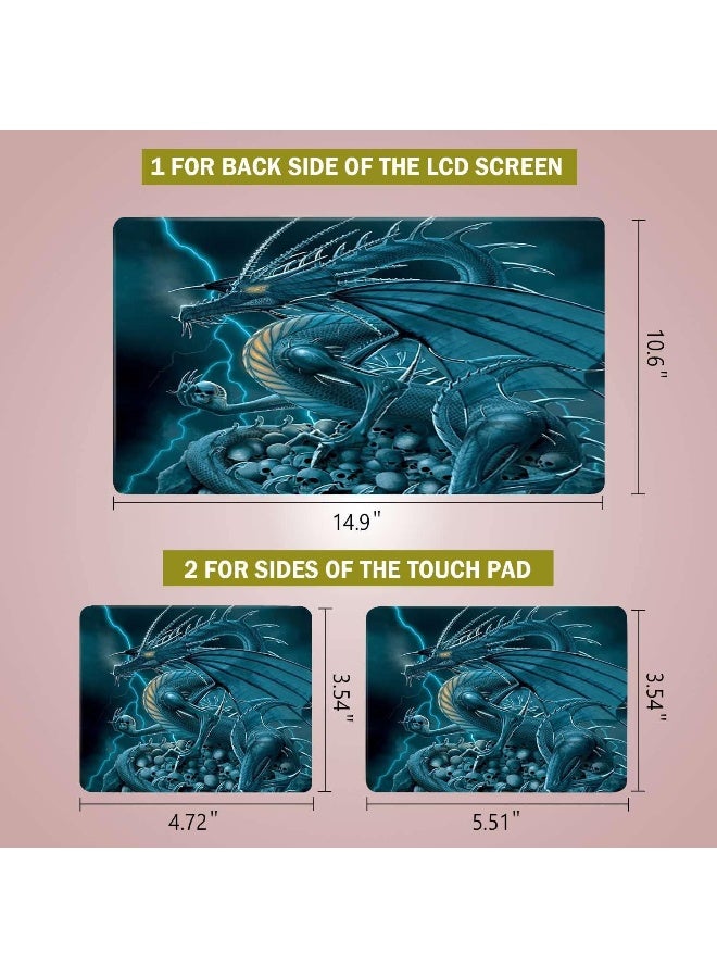 ARS Laptop Notebook Skin Sticker Cover Decal Fits 12 13 13.3 14 15 15.4 15.6 inch Protector PC | Easy to Apply, Remove and Change Styles (Pterosaur Skulls) - Image 2