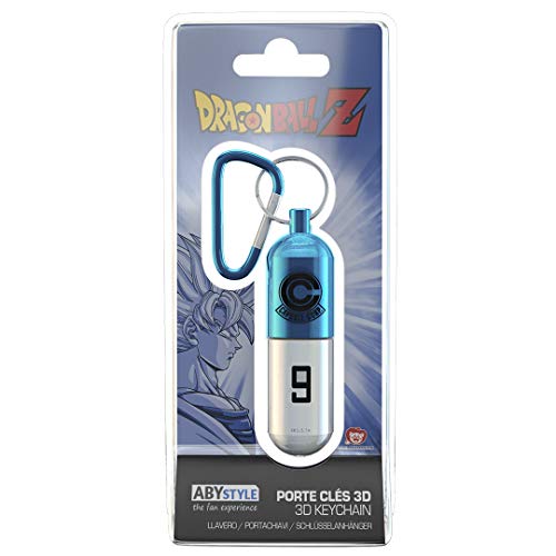 ABYSTYLE Dragon Ball Z Blue Capsule Corp 3D Keychain - Image 1