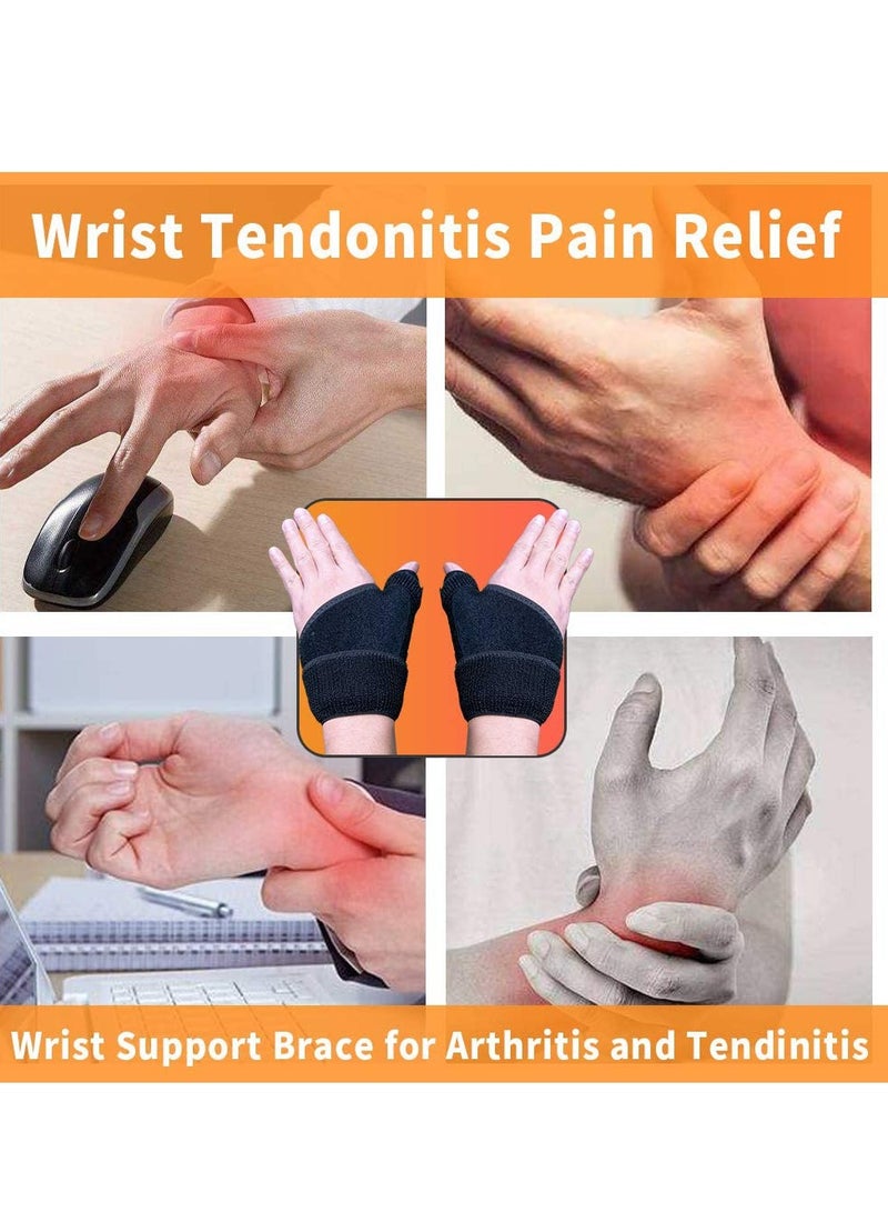 Barakah Wrist Brace for Carpal Tunnel, 1 Pack Adjustable Thumb Wrist Support Brace for Sports Protecting/Tendonitis Pain Relief, Splint Wrist Brace Day Night Support for Women Men - Image 3