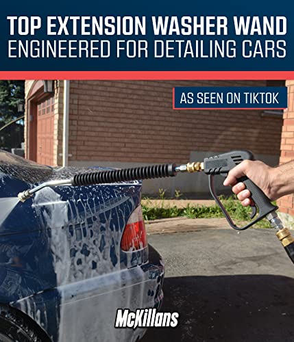 McKillans® Car Pressure Washer Extension Wand - Power Washer Wand Extension for Car Wash - Short Pressure Washer Wand Replacement - Pressure Washer Accessories & Attachments - 1/4” Quick Connect Plug - Image 5