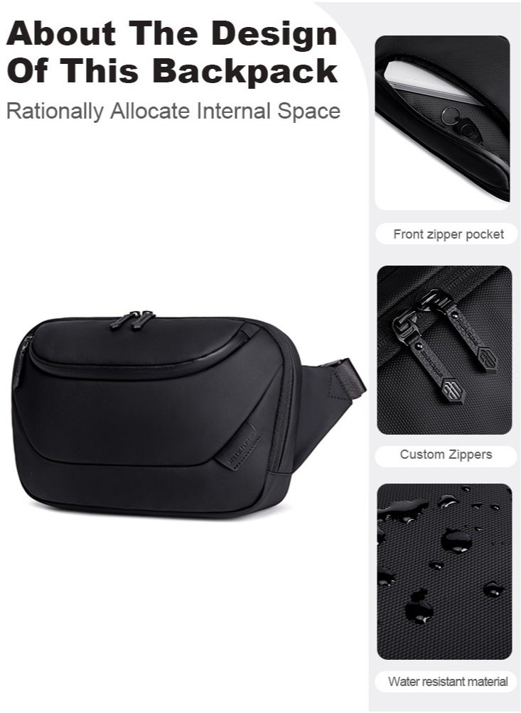 ARCTIC HUNTER - Large Business Waist Belt Bag, Travel Crossbody Chest Sling Phone Wallet Pack with Tablet Compartment for Men - Image 1