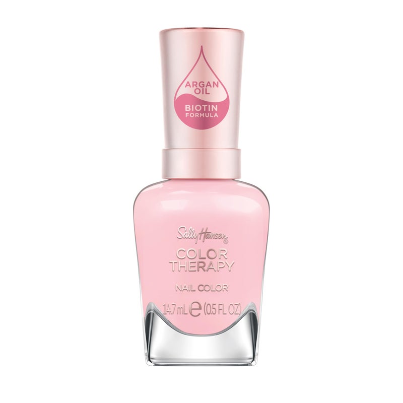 Sally Hansen طلاء أظافر سالي هانسن للعلاج بالألوان | البيوتين، زيت الأركان، طويل الأمد، أظافر صحية، مقوي الأظافر، شفاف | 537 تول موش | لون أظافر وردي عاجي - Image 1