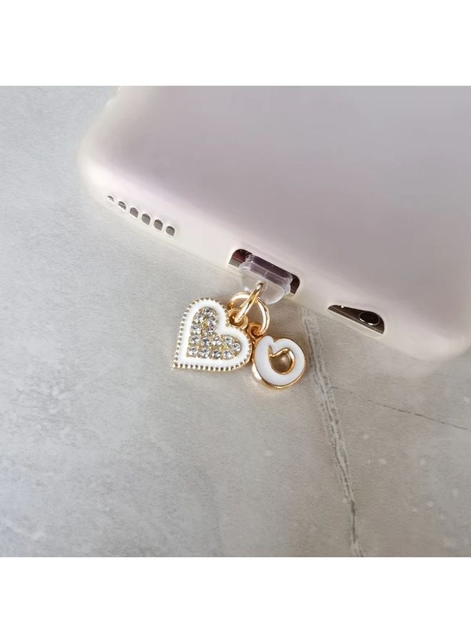 سدادة غبار على شكل قلب مبدع لواجهة Type-C، هدية تذكارية لحفلات الأعياد - Image 1