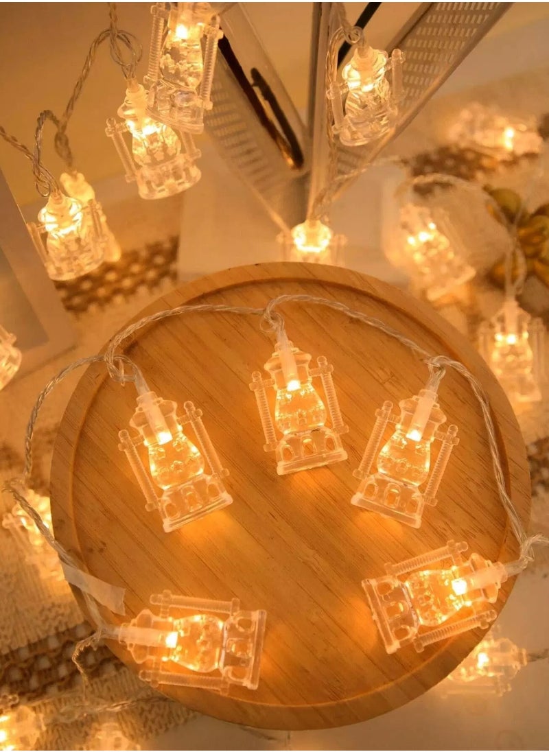 10 Led 2M Oil Lamp Shaped String Light