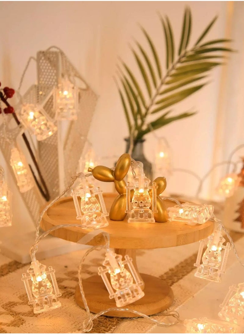 10 Led 2M Oil Lamp Shaped String Light