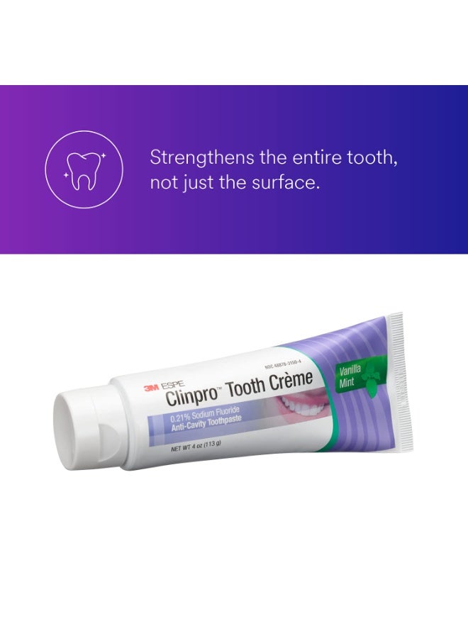 3M Clinpro Tooth Creme 0.21% Sodium Fluoride Anti Cavity Toothpaste, Vanilla Mint - Image 2