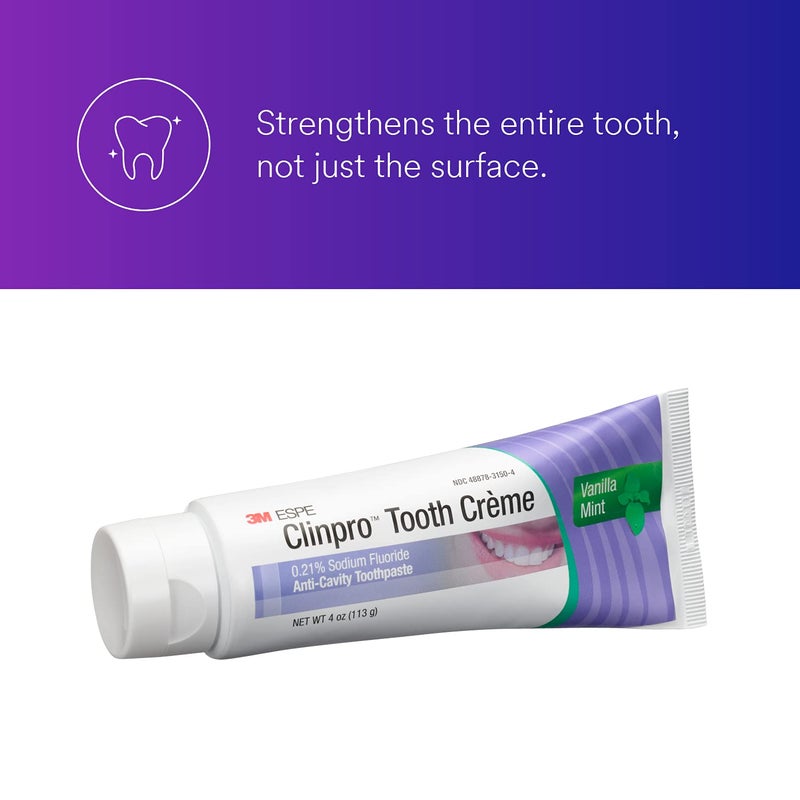 3M Clinpro Tooth Creme 0.21% Sodium Fluoride Anti Cavity Toothpaste, Vanilla Mint - Image 2