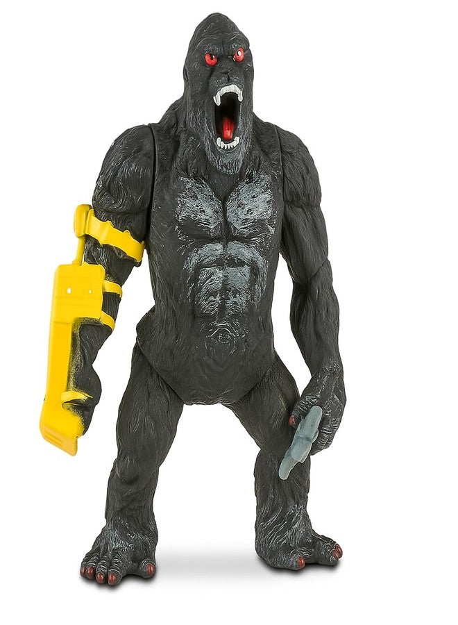 DTR Creation Powerful Gorilla Action Figure Toy with Yellow Arm Gear | Realistic King Ape Design | Kids & Collectors Toy | 25 cm - Image 1