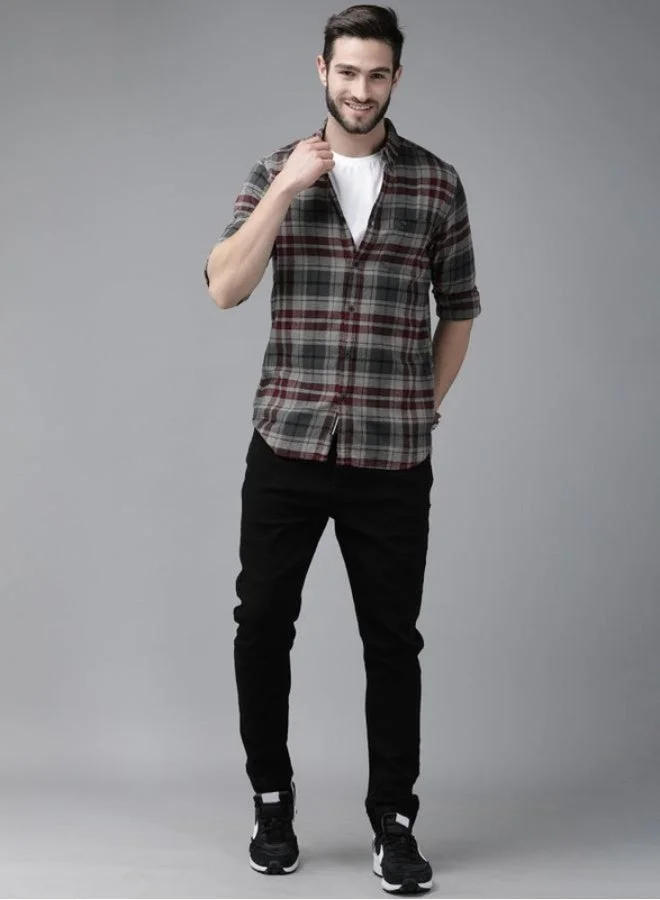 THE BEAR HOUSE  Men's Shirt for Casual| Classic Button-Down Style for Office, Daily Use, Travel, Events & All-Season Outfits | Versatile & Stylish Wardrobe Essential for Every Occasion for Men | Best Price UAE