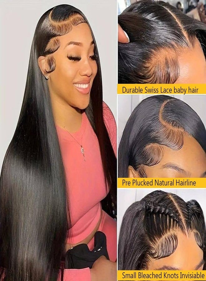 QTHAIR 18A Transparent Hd Straight Human Hair Lace Closure 4x4 Free Part Closure Brazilian Straight Lace Closure Human Hair (12",Natural Black) - Image 3