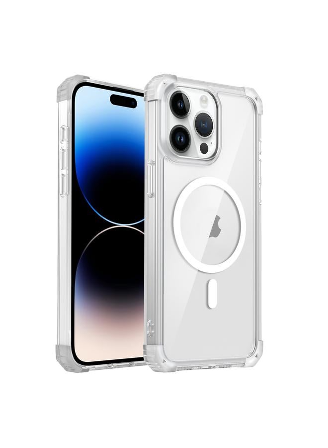 إيروريكس جراب هاتف مغناطيسي شفاف من ماج سيف لهاتف آيفون 14 برو - Image 1