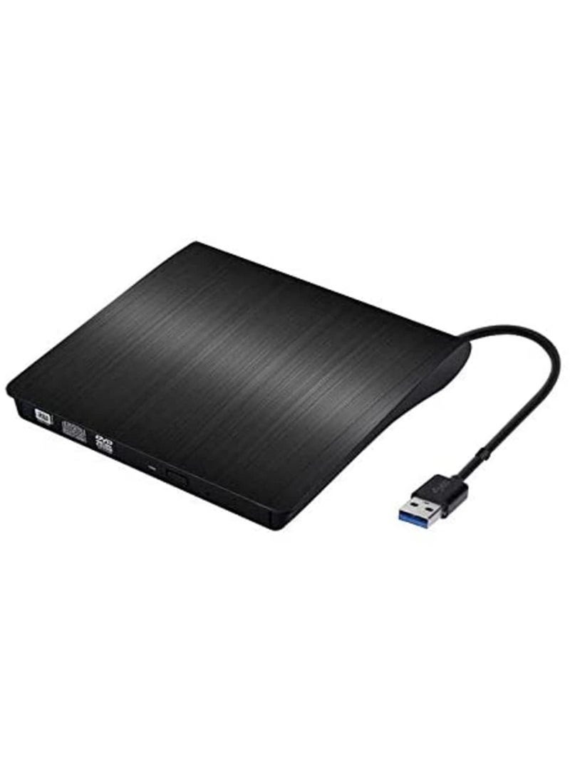 Slim USB External CD DVD RW Burner Drive Writer Reader Rewriter for Laptop Notebook PC Desktop Macbook Windows Mac OS Linux Computer  - Image 1