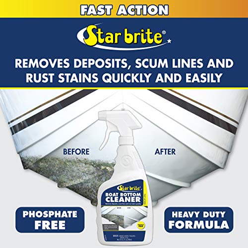 STAR BRITE Heavy Duty Boat Bottom Cleaner - Removes Deposits & Stains, For Fiberglass, Wood, Iron, Painted Surfaces, 32oz Spray (092232P) - Image 2