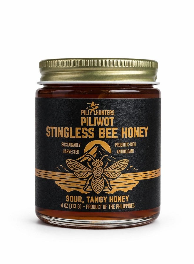 Pili Hunters - Kiwot Stingless Bee Honey, Delicious Premium Sweet and Sour Wild Harvested Raw Honey, Fermented, All Natural, Non-GMO Rainforest Superfood (4 oz. Jar) - Image 1