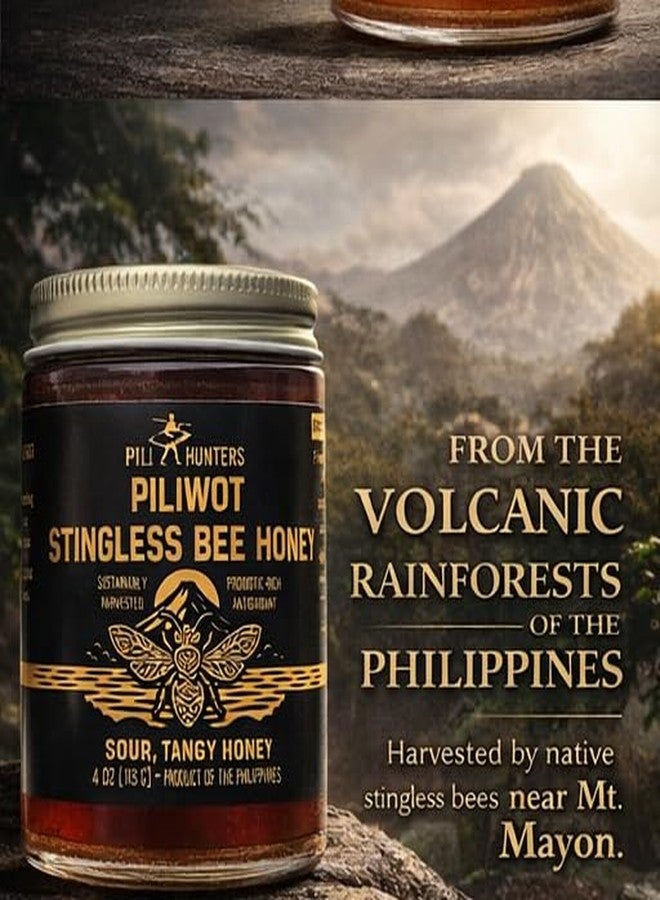 Pili Hunters - Kiwot Stingless Bee Honey, Delicious Premium Sweet and Sour Wild Harvested Raw Honey, Fermented, All Natural, Non-GMO Rainforest Superfood (4 oz. Jar) - Image 3