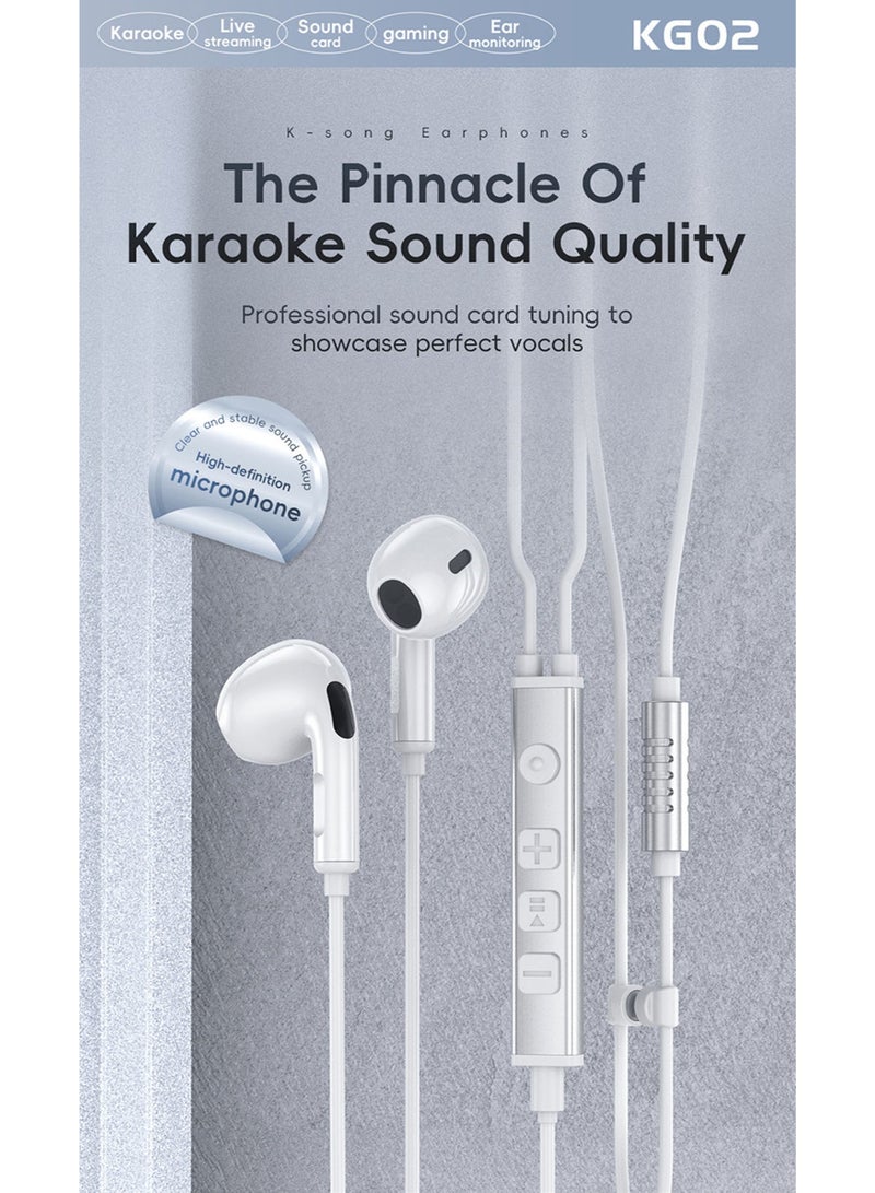 CoomBe Type-C Sound Card Wired Gaming Earphones with Microphone, USB-C 4D Surround Sound Earbuds in-Ear Headphones HiFi Game Head Phones in Ear Monitors Deep Bass Sound Wired-Earbuds with Hybrid Dual Driver 1ba 1dd High Fidelity Musicians IEM Earphones, Dynamic Driver Inear Earphones for Music, Gaming, Live Streaming, Sound Record, Video Calling - Image 2