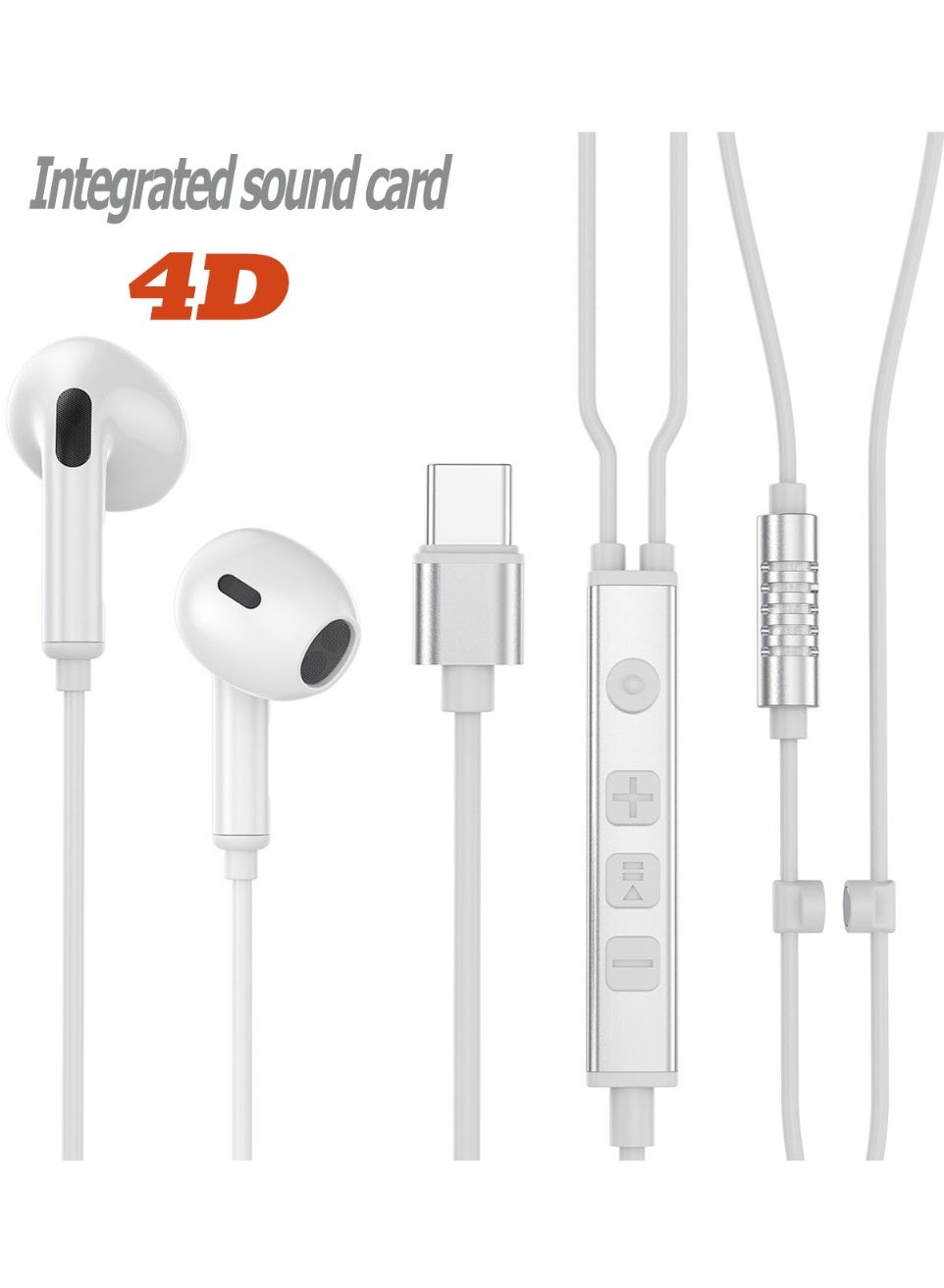 coombe Coombe type-c Sound Card Wired Gaming Earphones With Microphone Z2E0E7651448370A492D8Z