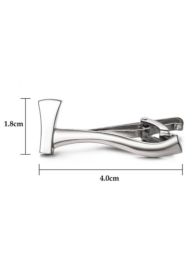 Yoursfs Axe Tie Clip For Men Stainless Steel Slim Tool Tie Pins And Clips One Piece White Gold Plated - Image 2