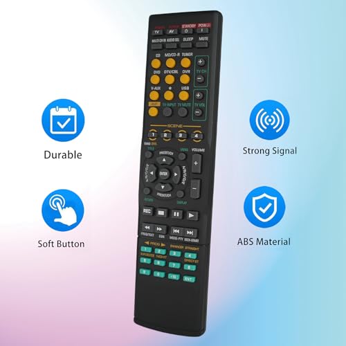 Kassionel Replacement Remote Control Fit for RX-V450 RX-V663 RX-V365 RX-V363 WN22730EU WK227300 RX-V867 for Yamaha AV Receiver - Image 3