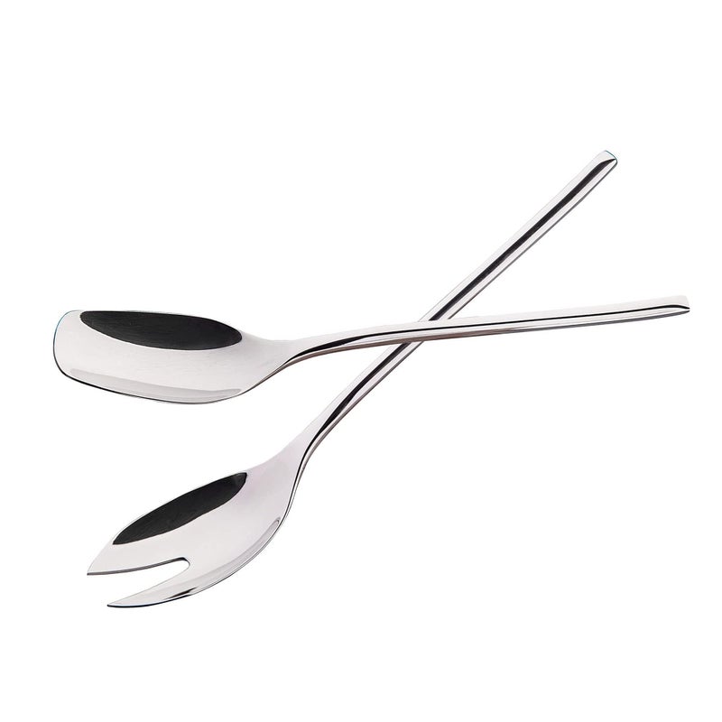 IMEEA Salad Servers 1810 Stainless Steel Salad Serving Utensils Salad Spoon Fork 10Inch
