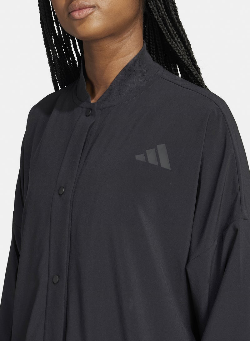 Adidas Future Icons Three Stripes Extra Long Cover Up - Image 4