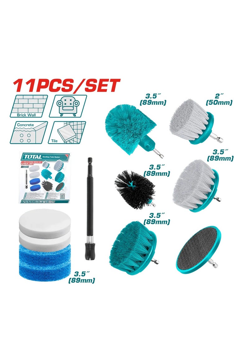 طقم فرش تلميع 11 قطعه - TACB1101 - Total