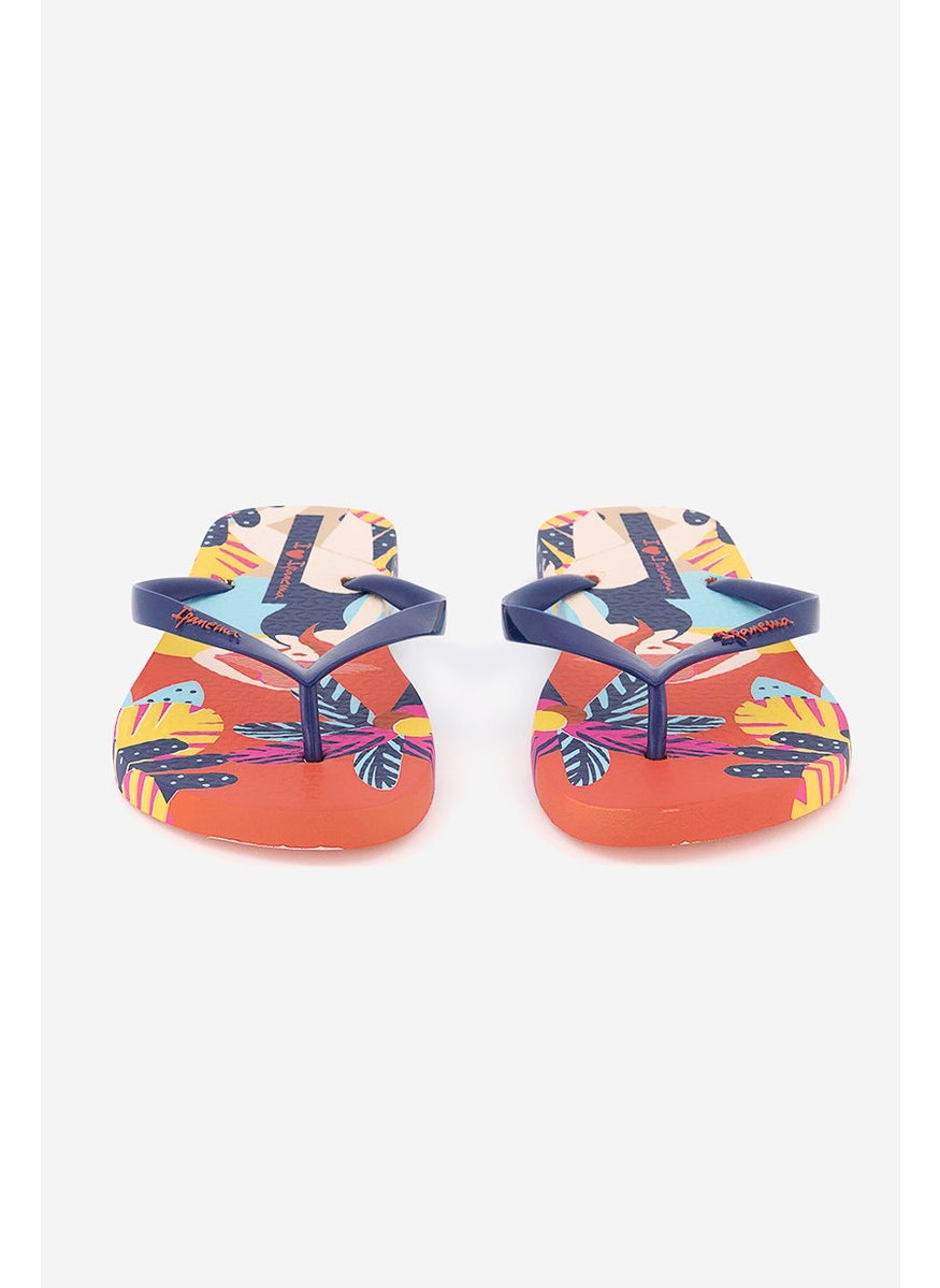 Ipanema Women I Love Sun Slipper, Orange and Blue  - Image 3