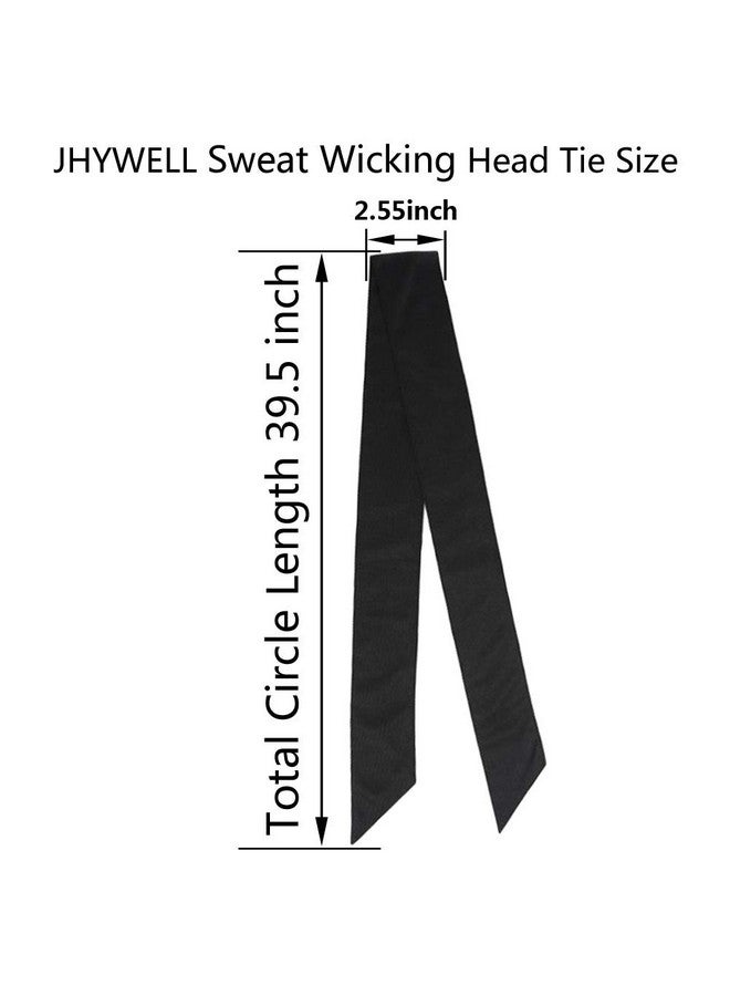 JHYWELL رباط رأس بنفسجي لامتصاص العرق، رباط رأس تنس، شريط شعر، باندانا للرجال والنساء والأطفال والفتيات والفتيان، رباط رأس نينجا، رباط رأس قراصنة لكرة السلة والجري والتمارين الرياضية (بنفسي 4 قطع) - Image 2