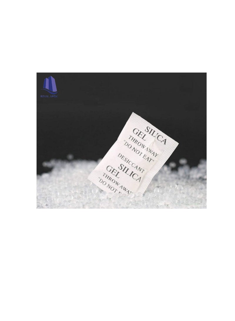 Generic 1g Pkt Non toxic Pure Silica Gel Desiccant Damp Dehumidifier Room Kitchen Clothes Food Storage Moisture Absorber Bags 50Pcs Pkt - Image 2