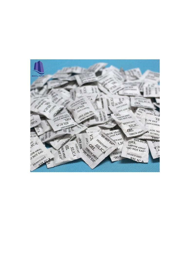 Generic 1g Pkt Non toxic Pure Silica Gel Desiccant Damp Dehumidifier Room Kitchen Clothes Food Storage Moisture Absorber Bags 50Pcs Pkt - Image 3