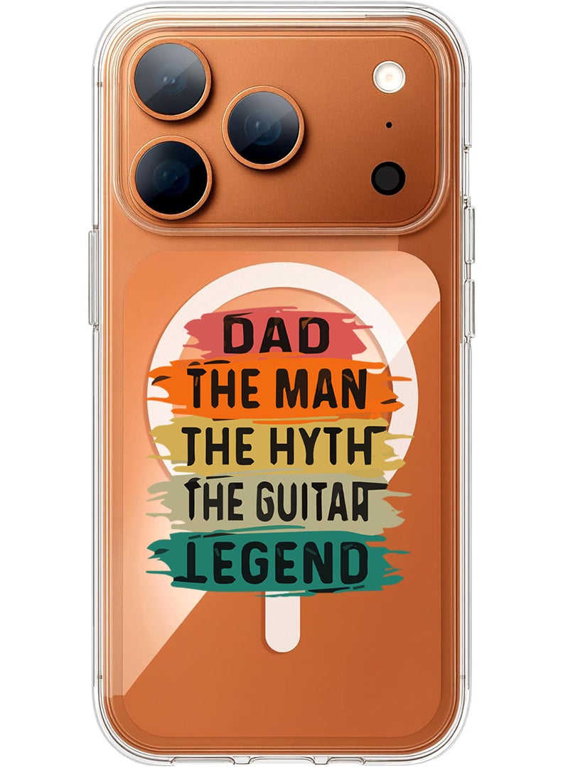 Theodor Magnetic Case for Apple iPhone 17 Pro Compatible with MagSafe Wireless Charging, Shockproof Phone Bumper Cover - Dads wallet - White - Image 1