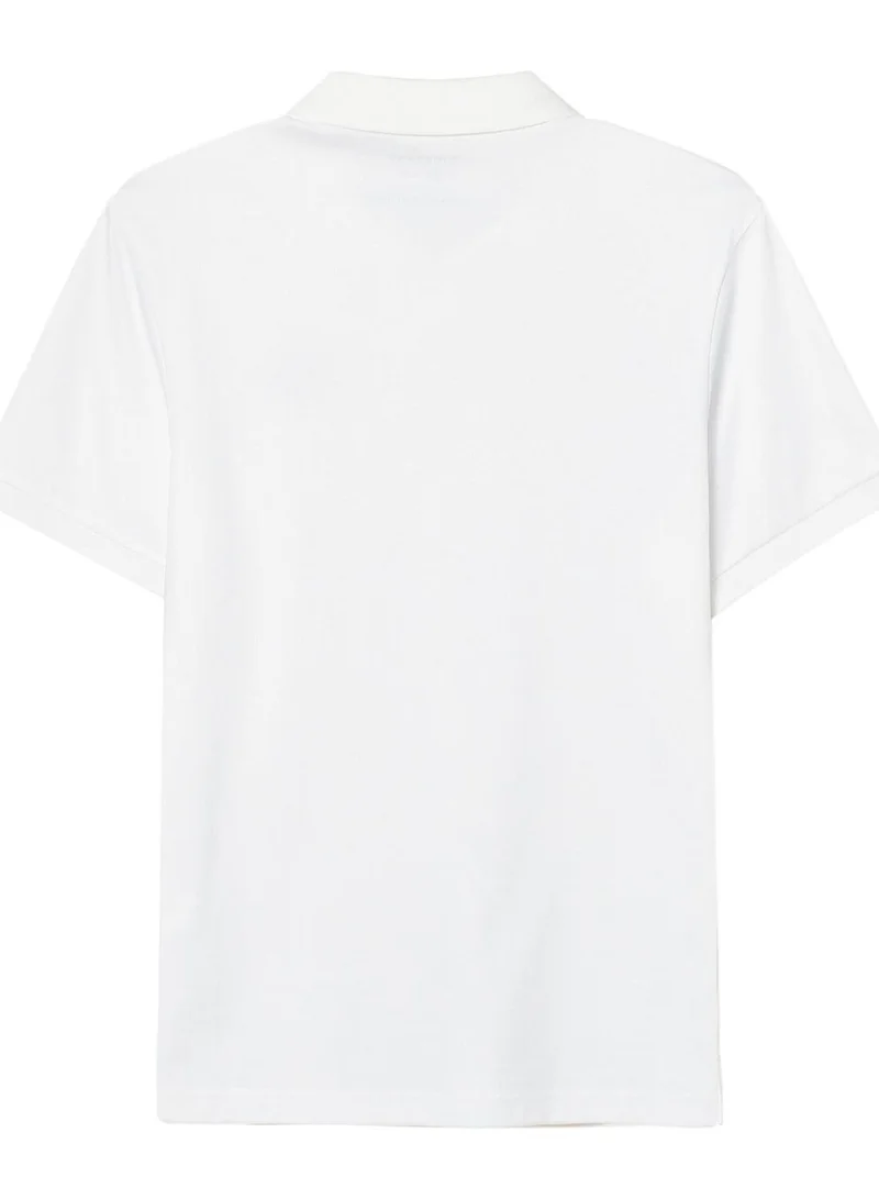 GIORDANO Men's Slim Fit Interlock Polo with Embroidery - Liquid Touch