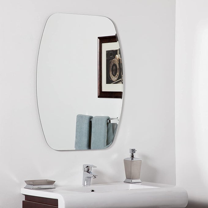 WALL MOUNT MIRROR GLASS_WHITE_18 X 24