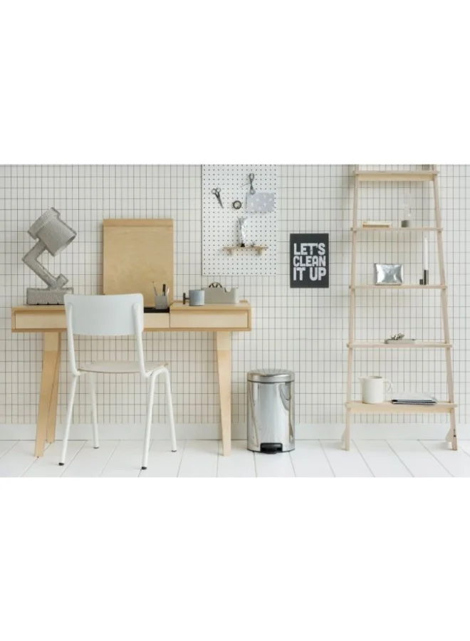 brabantia Newicon Odor-Proof Design Non-Slip Soft Closing Pedal Bin Silver 12 L