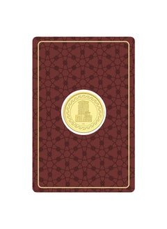 FK Jewellers Gold 22KT Flower Design 8 Grams Coin  - Image 5