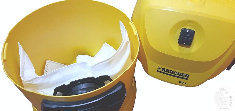 RODAK RODAK Fleece Dust Bags Set Of 2 for Karchre Vacuum Cleaner WD4 WD5 WD6 - Image 5