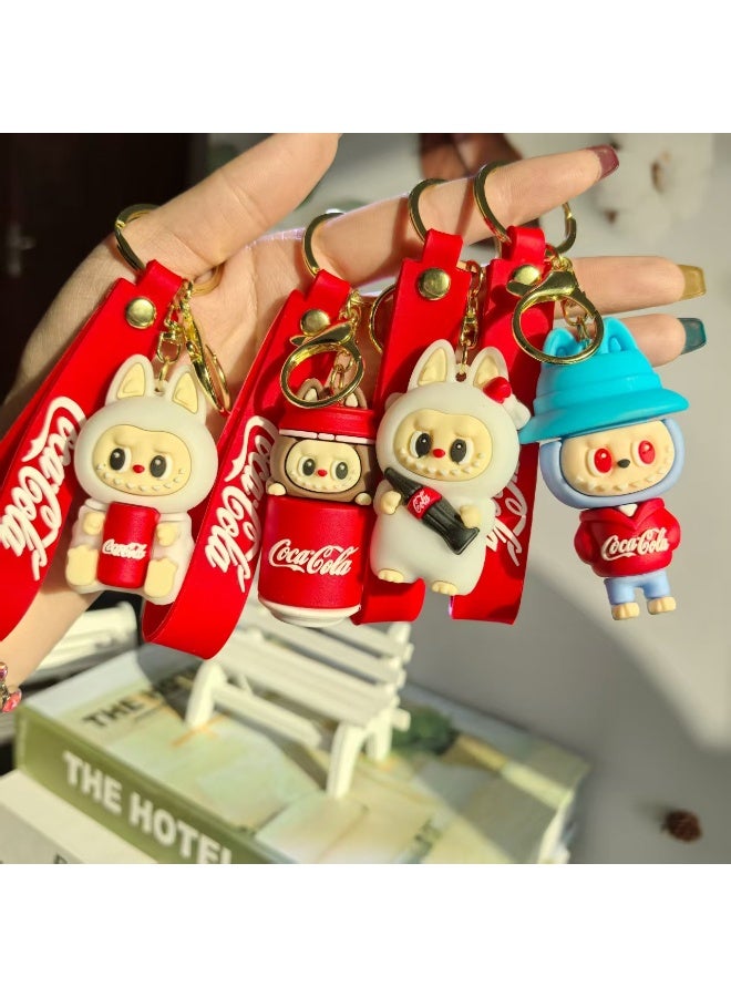 Coca-Cola Key chains, cartoon bucktoothed dolls, schoolbags, pendants, car key chains, small gifts - Image 4