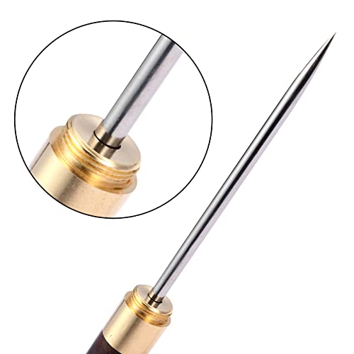 KABUDA 2 Pack Stainless Steel Ice Picks with Safety Cover, 9-inch Pick Tool for Breaking Ice, Non-slip Wooden Handle for Easy to Grip, for Kitchen, Bars, Bartender, Picnics, Camping, & Restaurant - Image 4