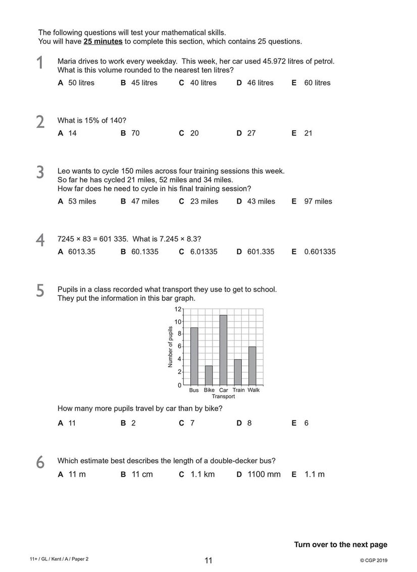 null - Kent Test 11+ GL Practice Papers (with Parents' Guide & Online Edition) - Image 1
