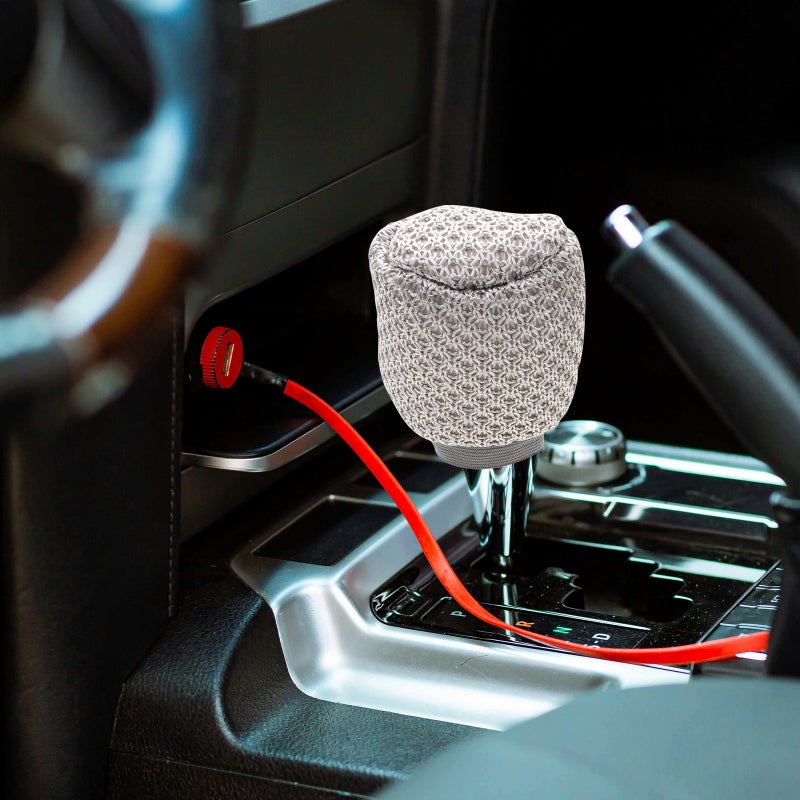 Car Gear Knob Cover with Handbrake Grip, Universal Fit for Interior Styling - Image 4