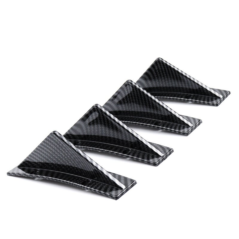 Universal Triangle Rear Spoiler Carbon Fiber Texture - Image 1