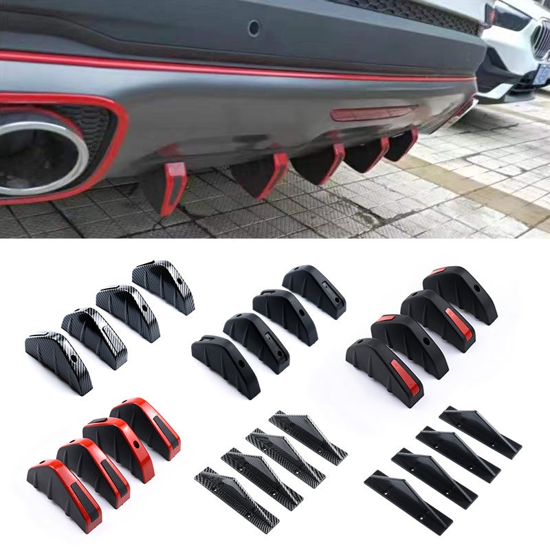 Universal Triangle Rear Spoiler Carbon Fiber Texture - Image 2