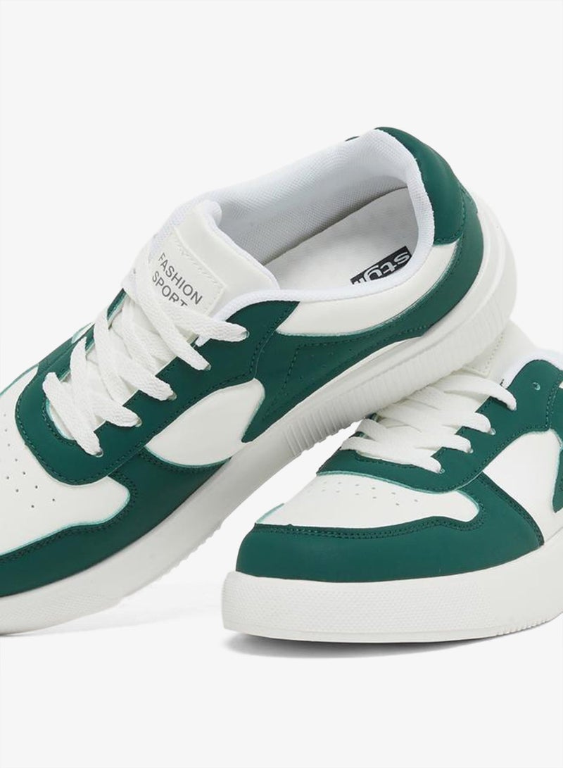 Styli Active Color Block Breathable Lace Up Sneakers - Image 4