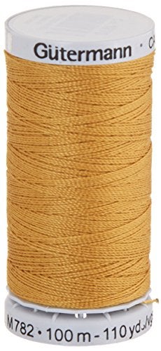 Gutermann خيط جينز غوتيرمان 100 ياردة - ذهبي - Image 3