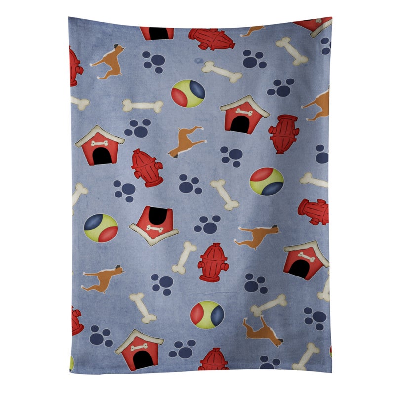 Caroline's Treasures ""Caroline's Treasures BB3953KTWL Boxer Dog House Collection Kitchen Towel  25"""" x 15""""  Multicolor""